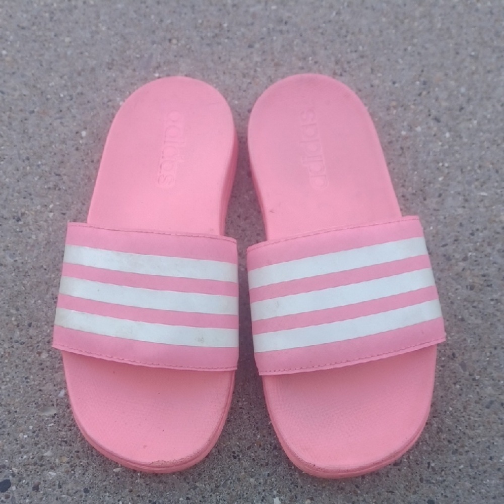 Adidas Pink Sandals Size 2 Girls